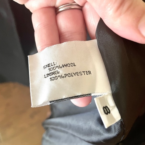 Forecaster of Boston 100% wool women’s button down coat lined pockets 8 black - Picture 8 of 9